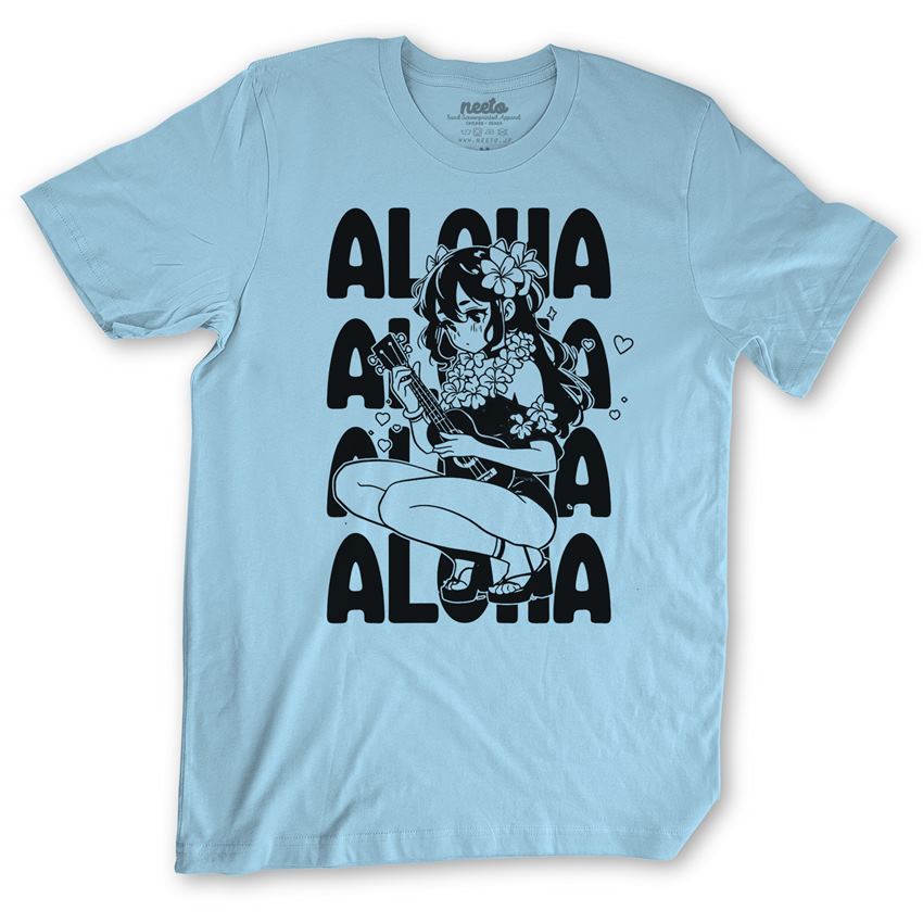 Aloha Anime Girl T-Shirt