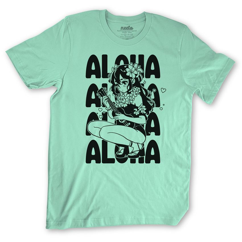 Aloha Anime Girl T-Shirt