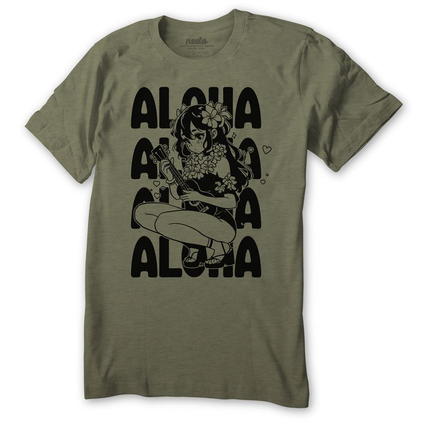 Aloha Anime Girl T-Shirt