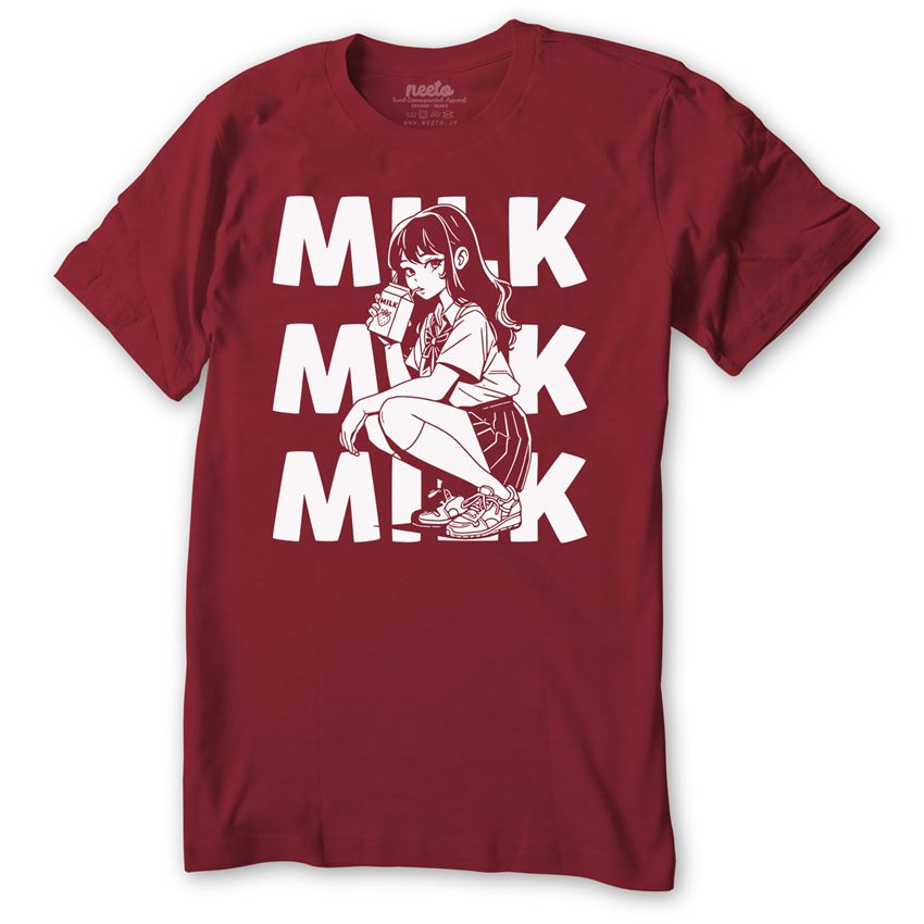 Milk Anime Girl T-shirt