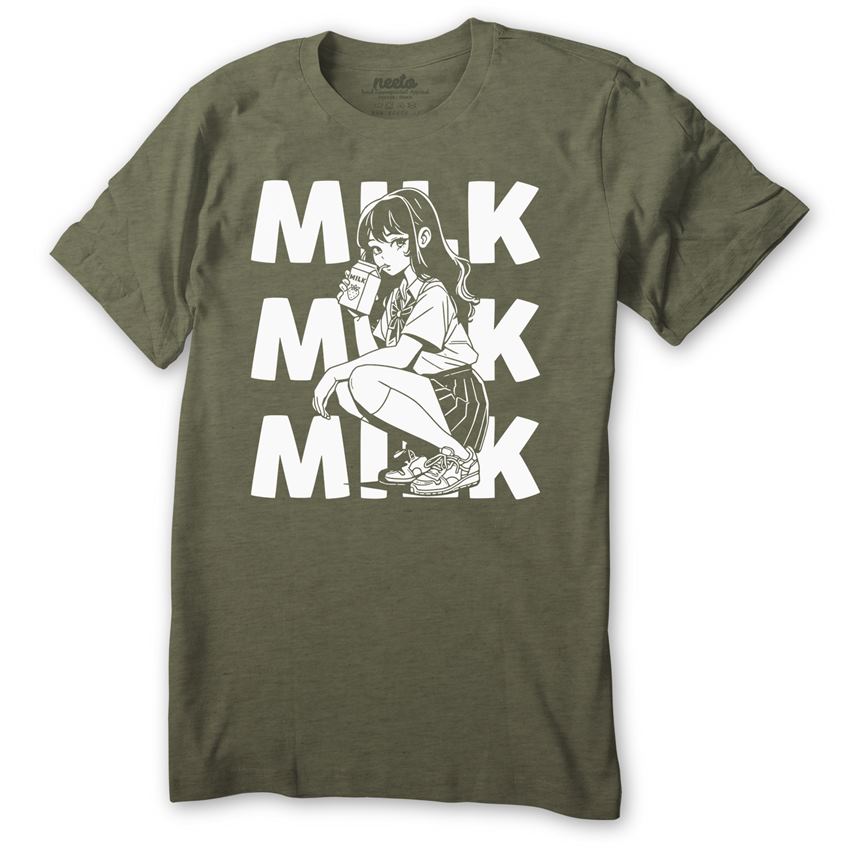 Milk Anime Girl T-shirt