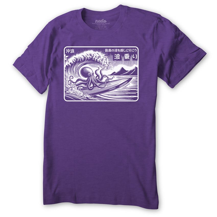 Octopus Surfing T-Shirt